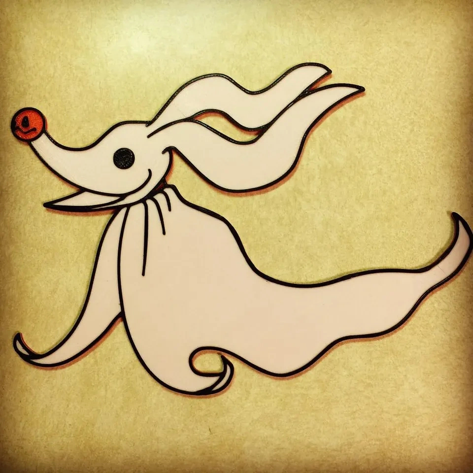 Zero - Nightmare Before Christmasdom | Download Free Stl Model regarding Printable Zero From Nightmare Before Christmas