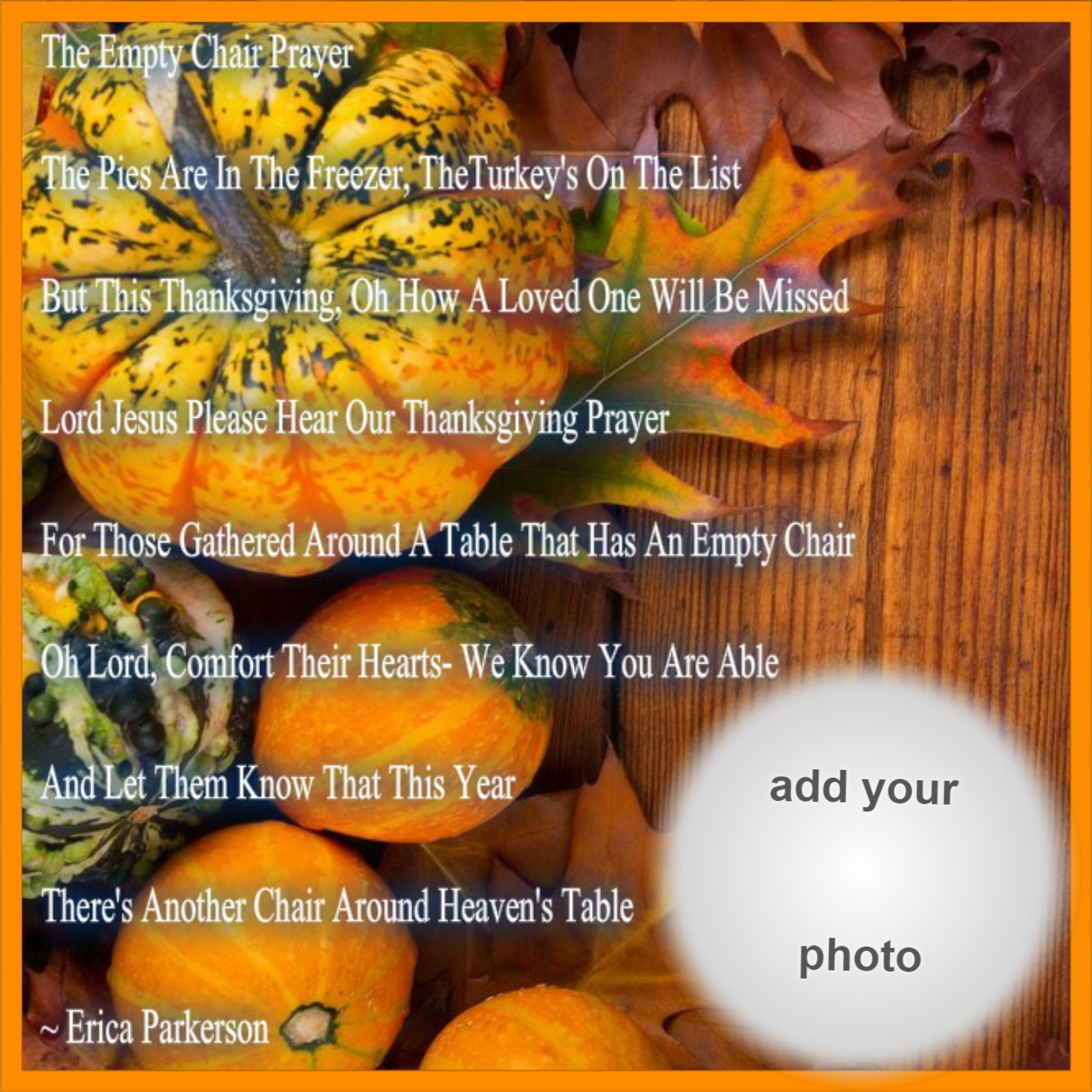 Zostream - Heavenly Holidays - Thanksgiving Empty Chair Prayer In with The Empty Chair Thanksgiving Poem