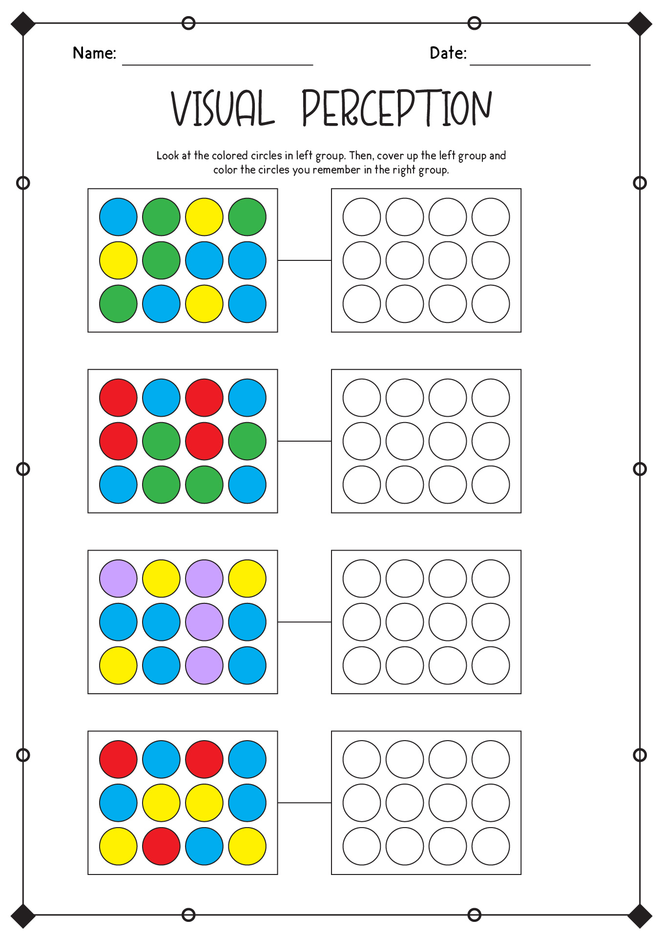 11 Visual Scanning Worksheets Printable - Free Pdf At Worksheeto with Free Printable Visual Tracking Worksheets
