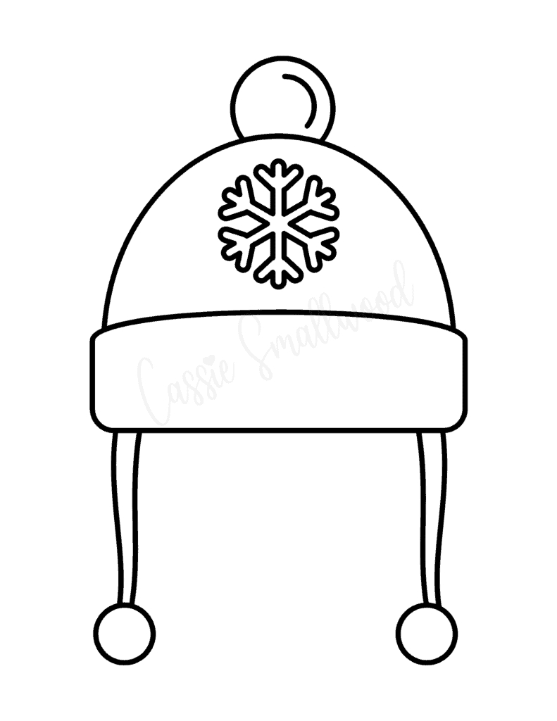 17 Cute Winter Hat Templates And Coloring Pages - Cassie Smallwood for Winter Hat Coloring Page Printable