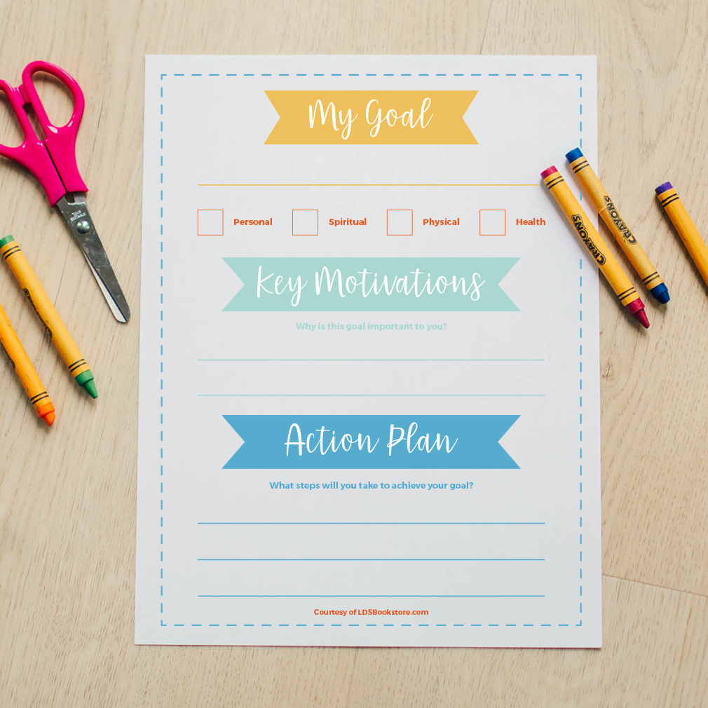 2025 Lds Goal Setting Worksheet in Printable Lds Goal Setting Worksheet