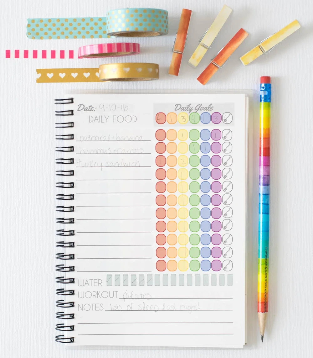 21 Day Fix Journals - Carrie Elle regarding 21 Day Fix Tracker Printable