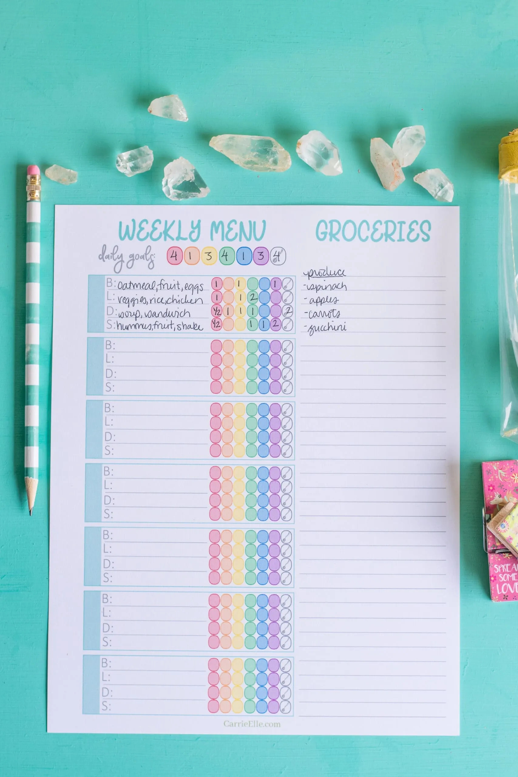 21 Day Fix Planners &amp;amp; Printables - Carrie Elle with 21 Day Fix Printable Tracker