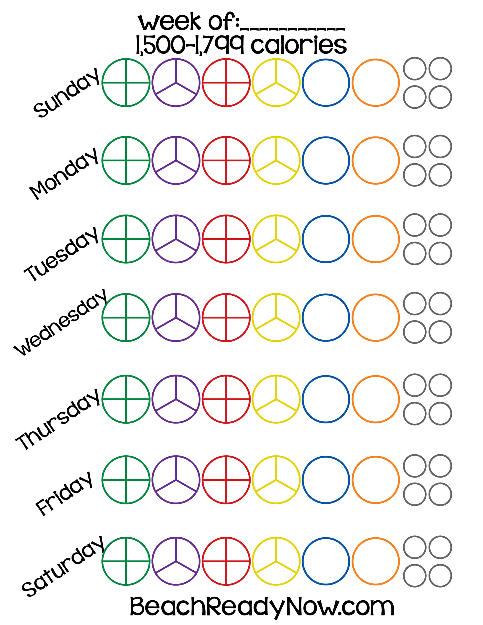 21-Day Fix Printable Tally Sheets - Beach Ready Now inside 21 Day Fix Tracker Sheet Printable