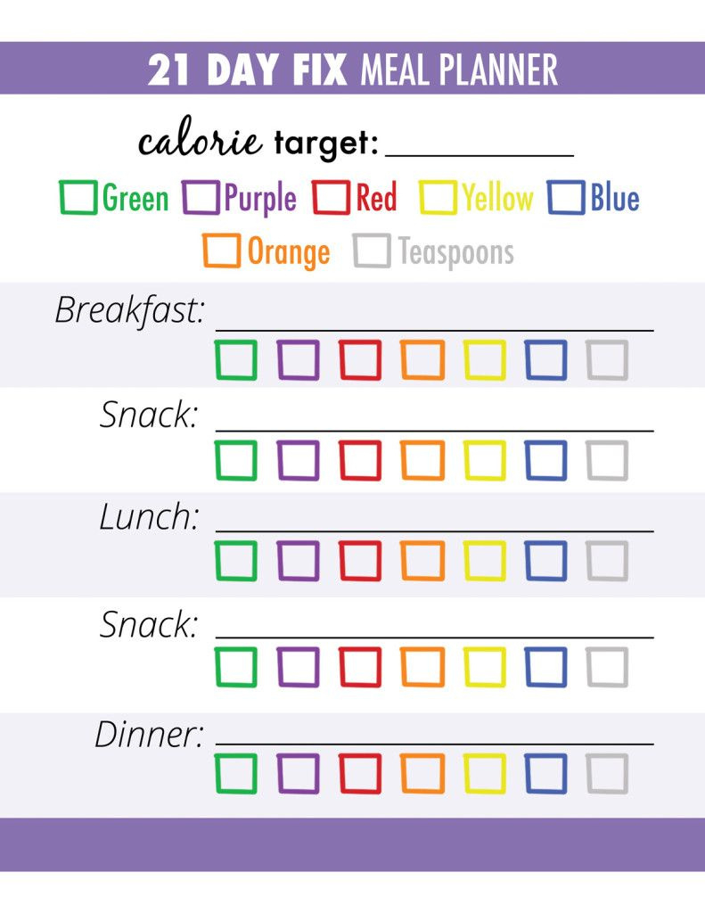 23 21 Day Fix Ideas | 21 Day Fix, 21 Days, 21 Day Fix Meals pertaining to 21 Day Fix Tracker Sheet Printable