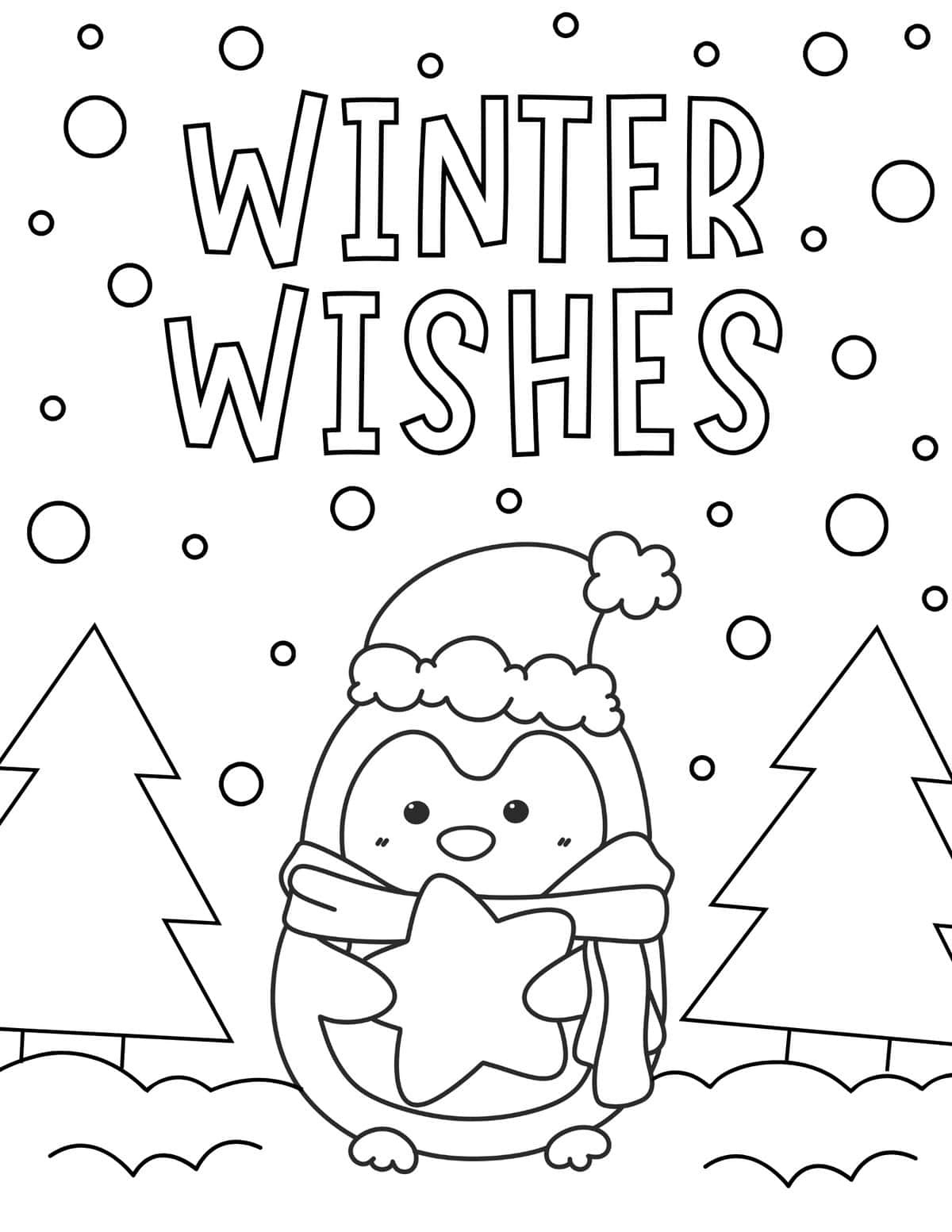 25 Free Winter Coloring Pages For Kids - Prudent Penny Pincher regarding Winter Themed Coloring Sheets Printable