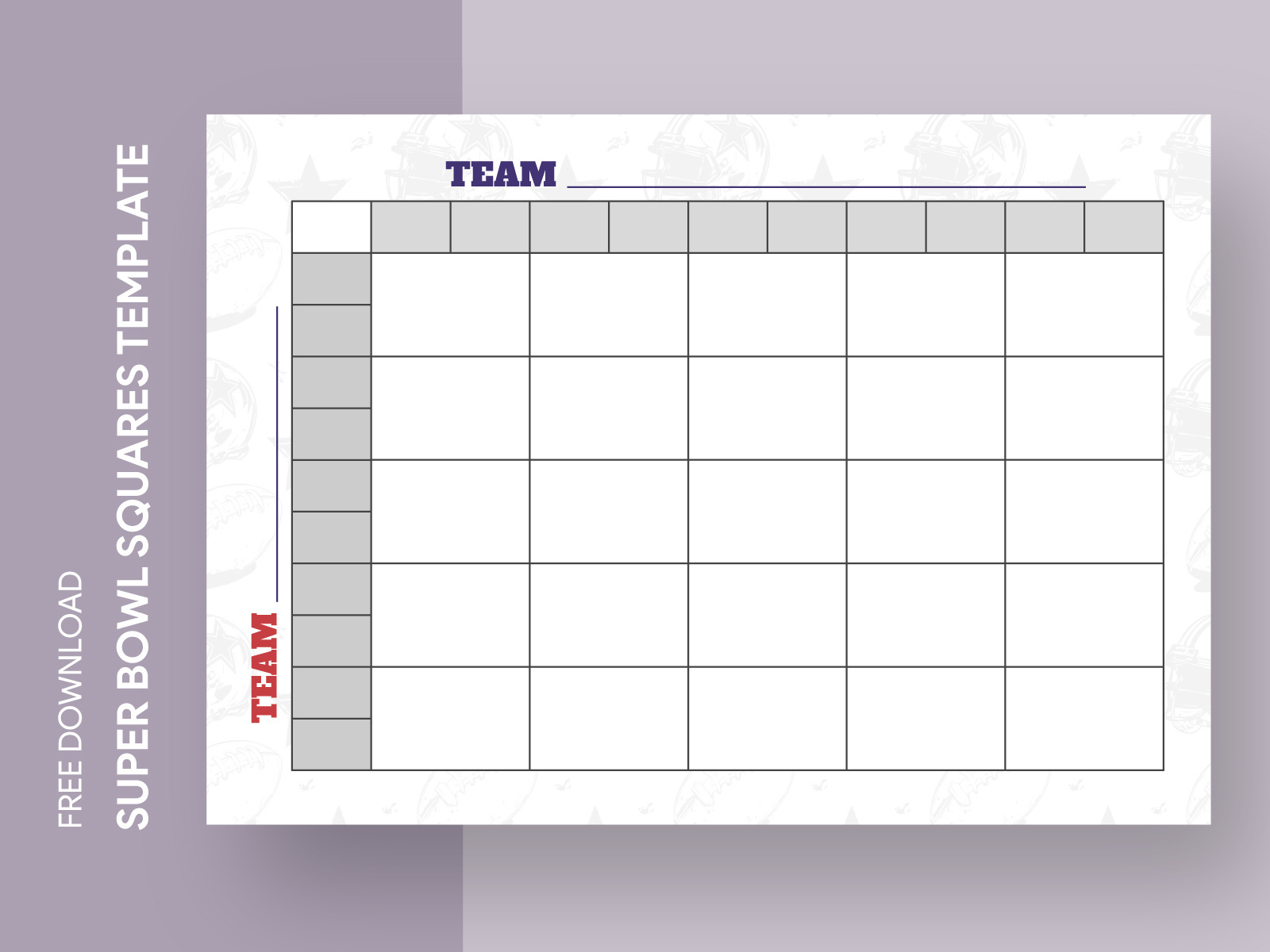 25 Square Football Gridgdoc On Dribbble pertaining to Printable Super Bowl 25 Squares