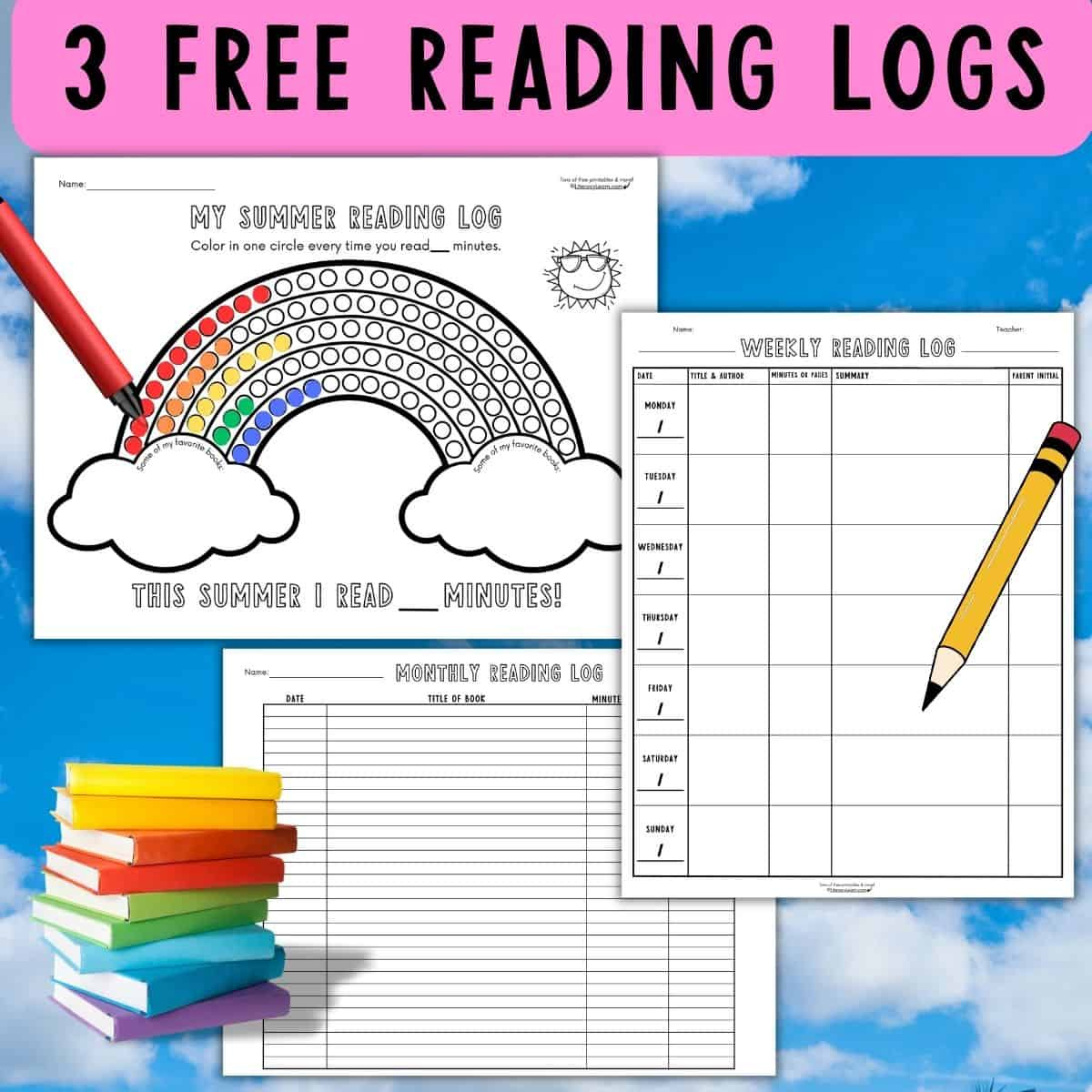 3 Free Printable Reading Log Templates - Weekly, Monthly, &amp;amp; Summer inside Printable Reading Log For Kindergarten