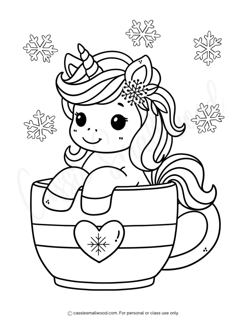 30 Cute Winter Coloring Pages (Free Printables) - Cassie Smallwood inside Preschool Winter Coloring Pages Printable