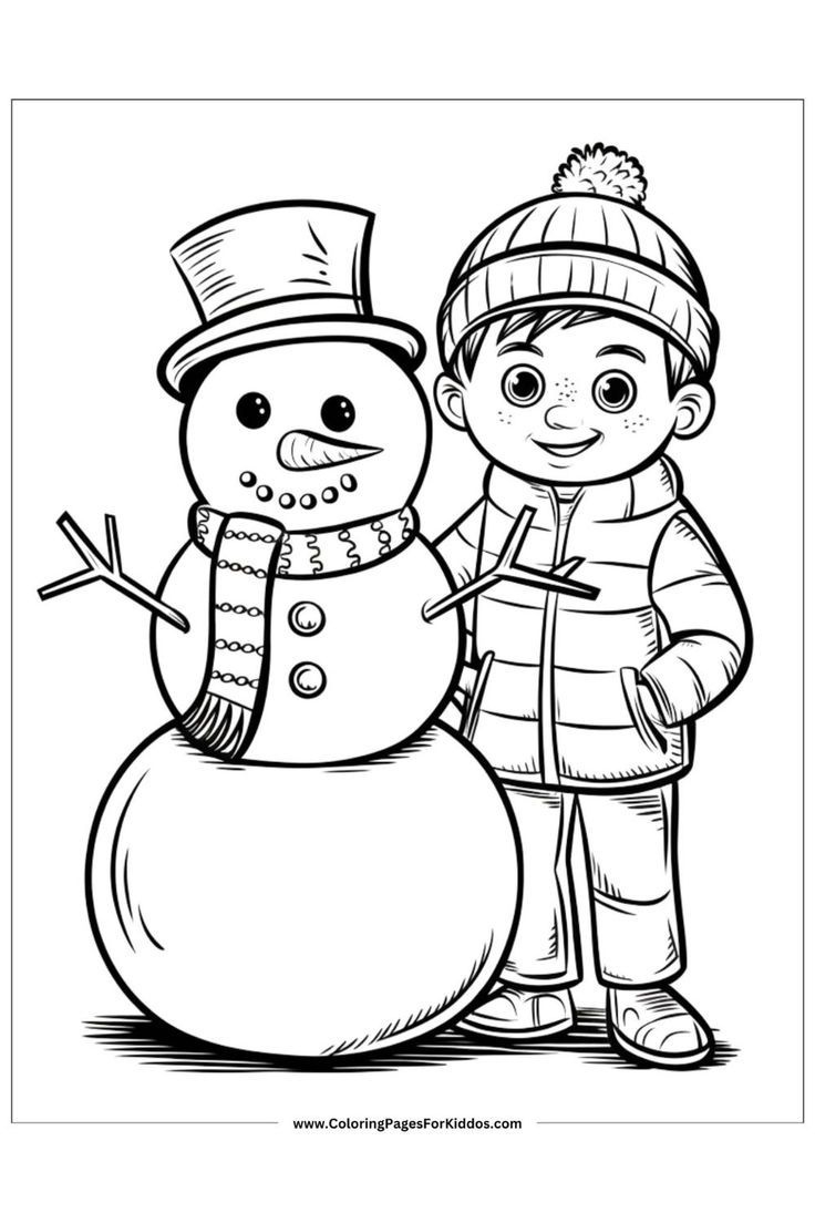 45+ Cute Winter Coloring Pages Printable For Kids with Printable Winter Coloring Pages For Kids