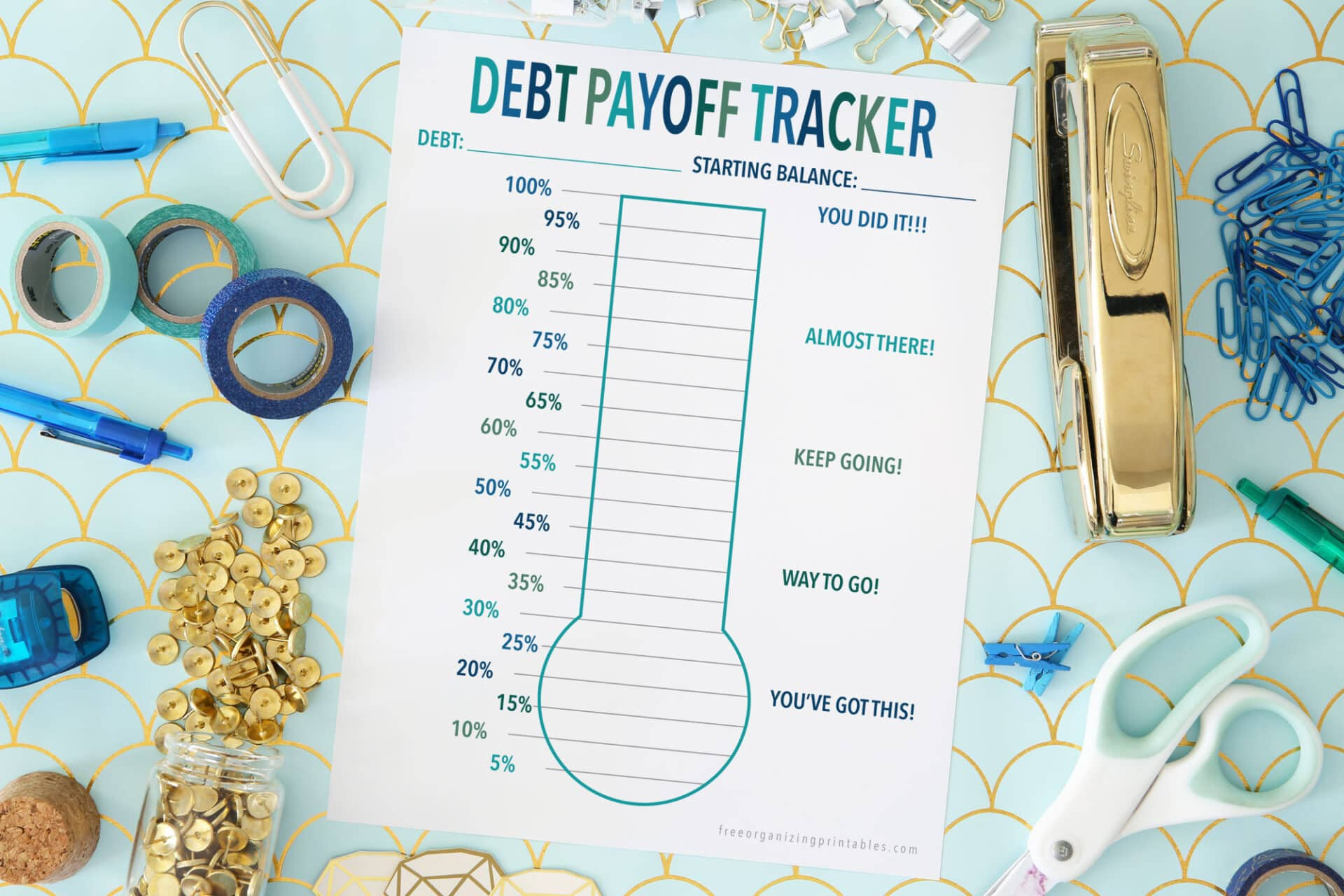 5+ Free Debt Payoff Tracker Printables | Free Organizing Printables within Free Debt Tracker Printable
