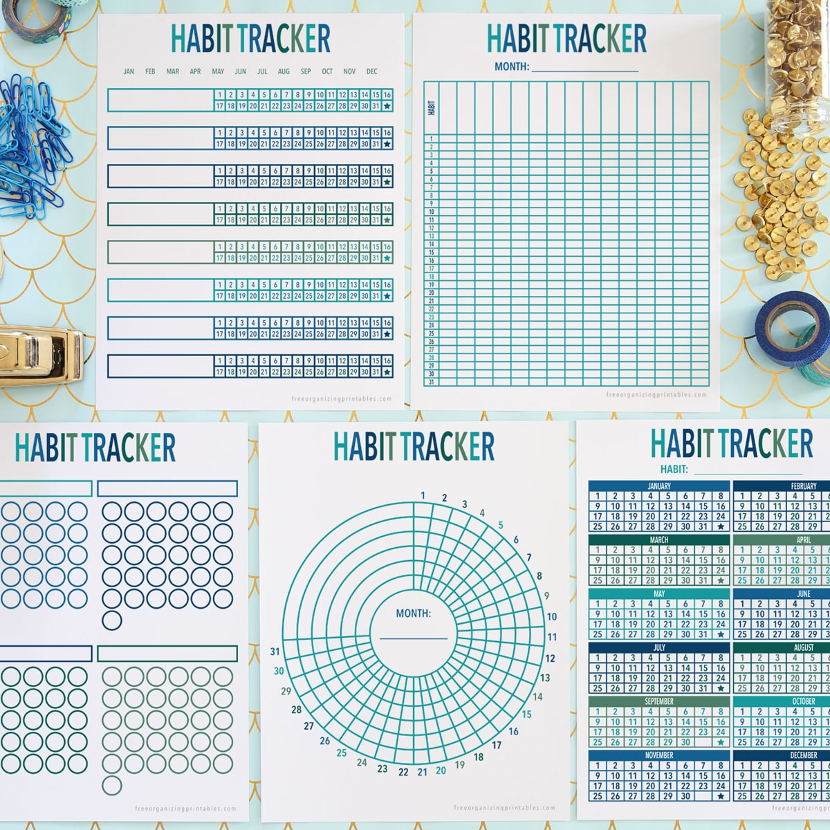 5+ Free Habit Tracker Printable Templates with Fun Habit Tracker Printable