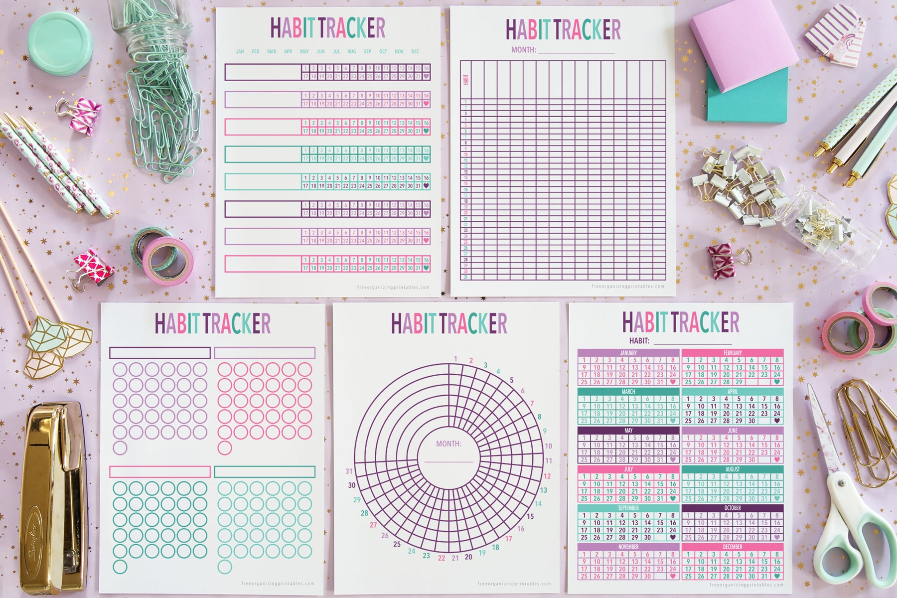 5+ Free Habit Tracker Printable Templates with regard to Pretty Habit Tracker Printable