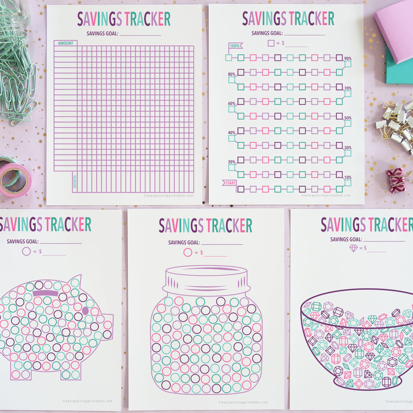 5+ Free Printable Savings Tracker Pages with regard to Printable Savings Tracker Free