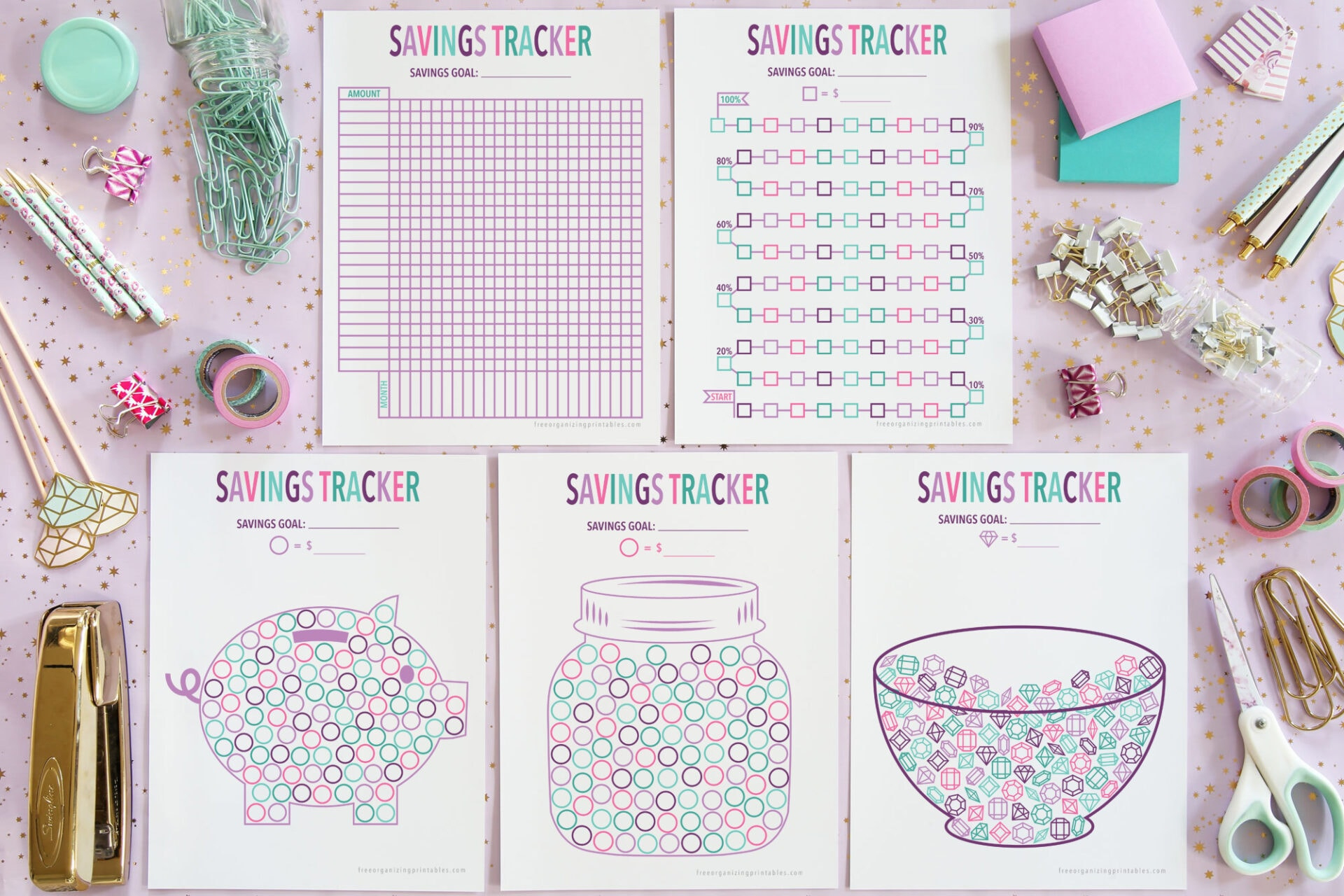 5+ Free Printable Savings Tracker Pages with regard to Printable Savings Tracker