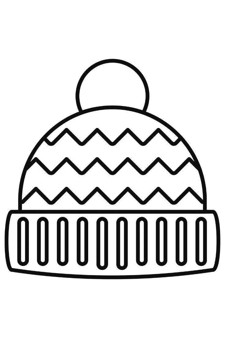 50+ Winter Coloring Pages For Kids with regard to Winter Hat Coloring Page Printable