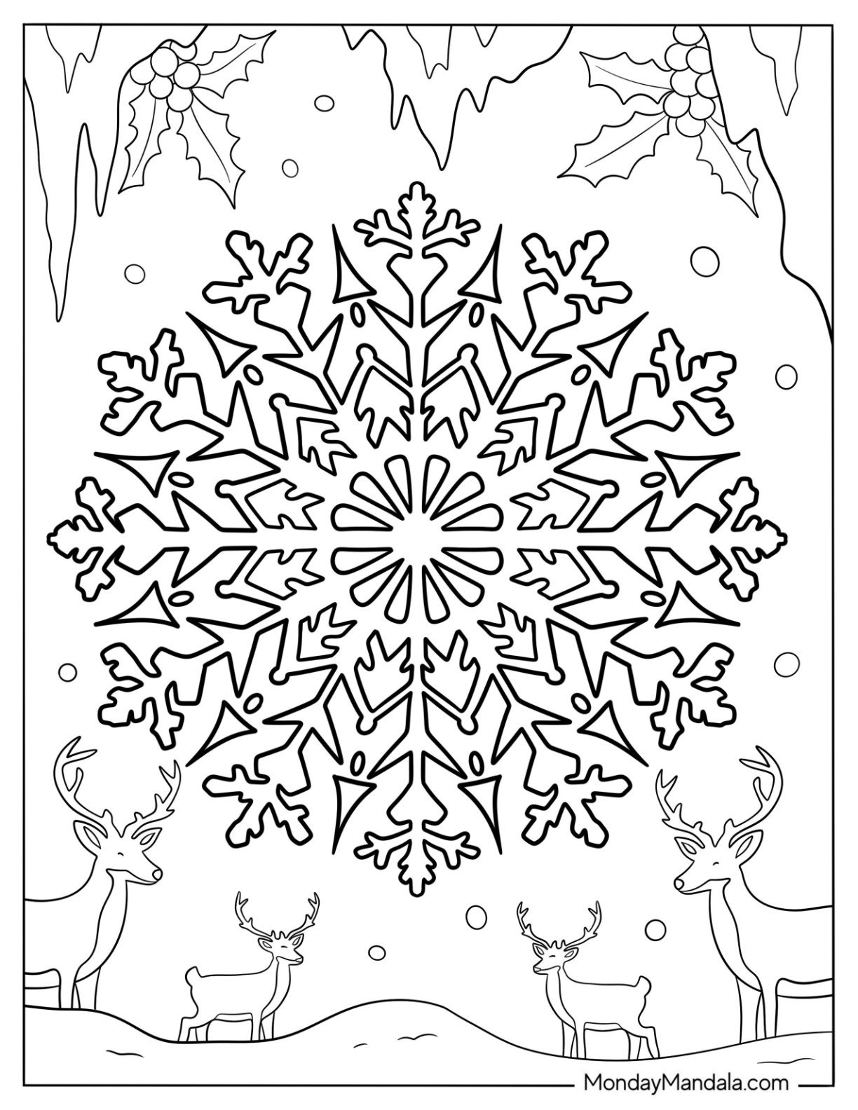 60 Winter Coloring Pages (Free Pdf Printables) in Winter Coloring Pages For Adults Printable