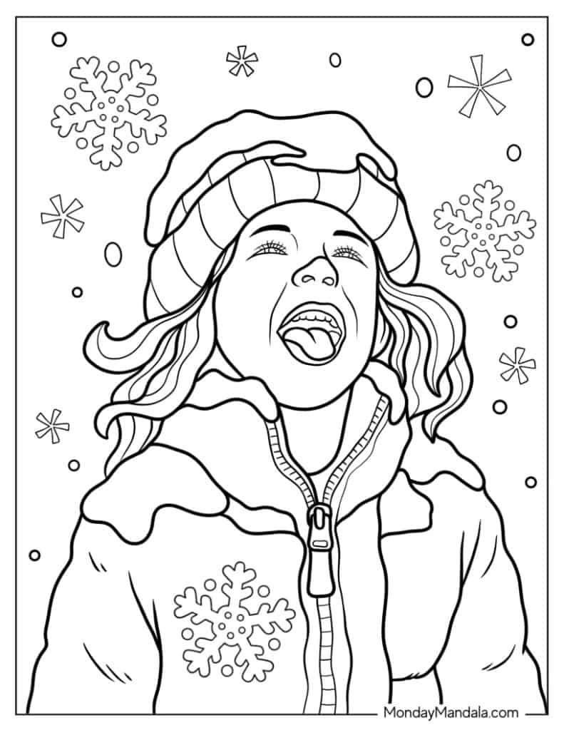 60 Winter Coloring Pages (Free Pdf Printables) pertaining to Adult Winter Coloring Pages Printable