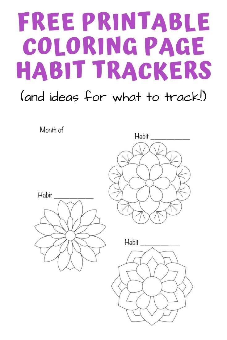 9+ Free Habit Tracker Printables (So You Can Finally Form Positive inside Coloring Habit Tracker Printable
