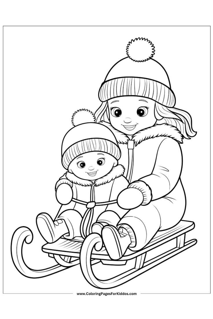 Best Free Printable Winter Coloring Pages For Kids pertaining to Free Printable Winter Scene Coloring Pages