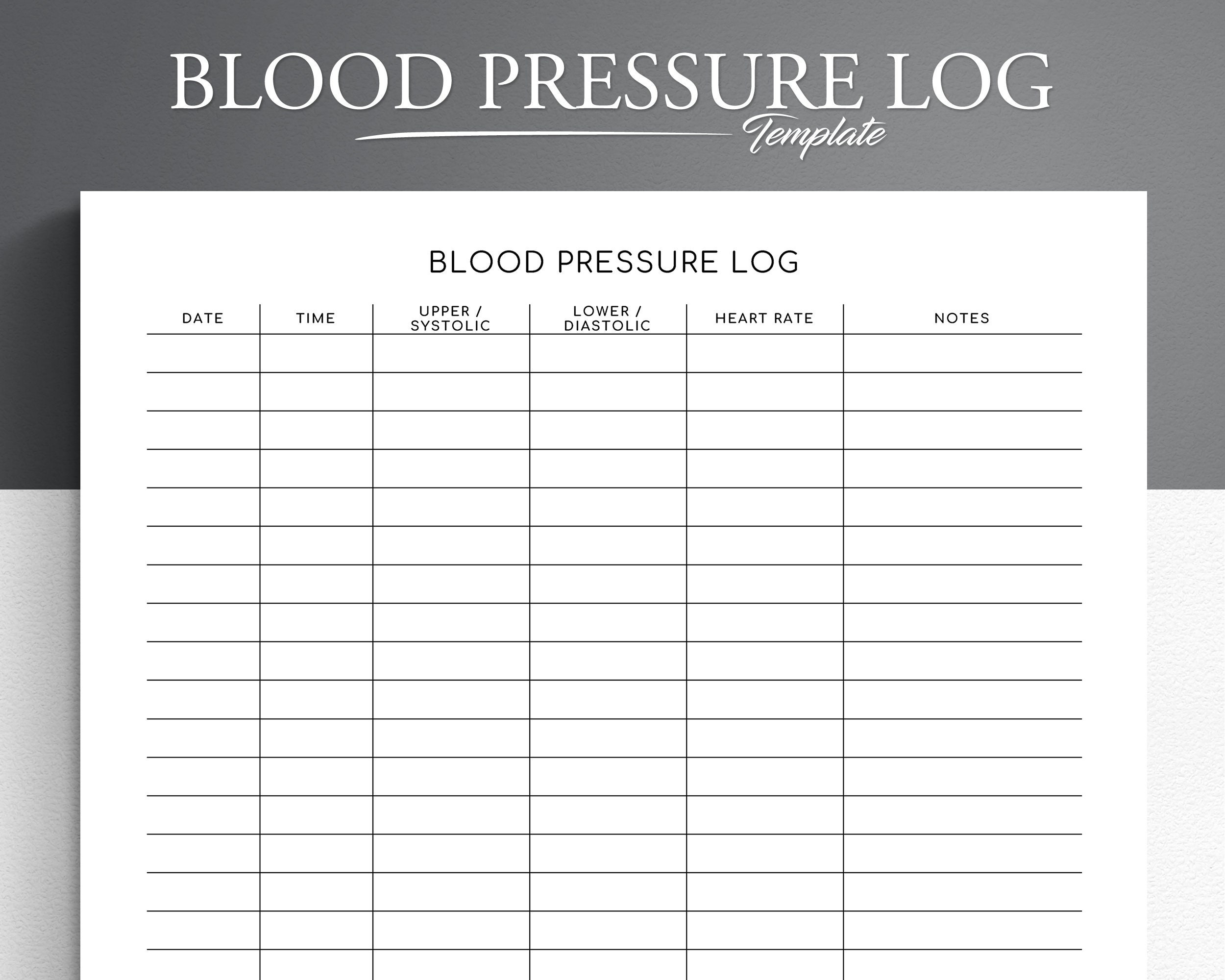 Blood Pressure Log Editable Printable. Blood Pressure Tracker throughout Printable Blood Pressure Tracking Sheet