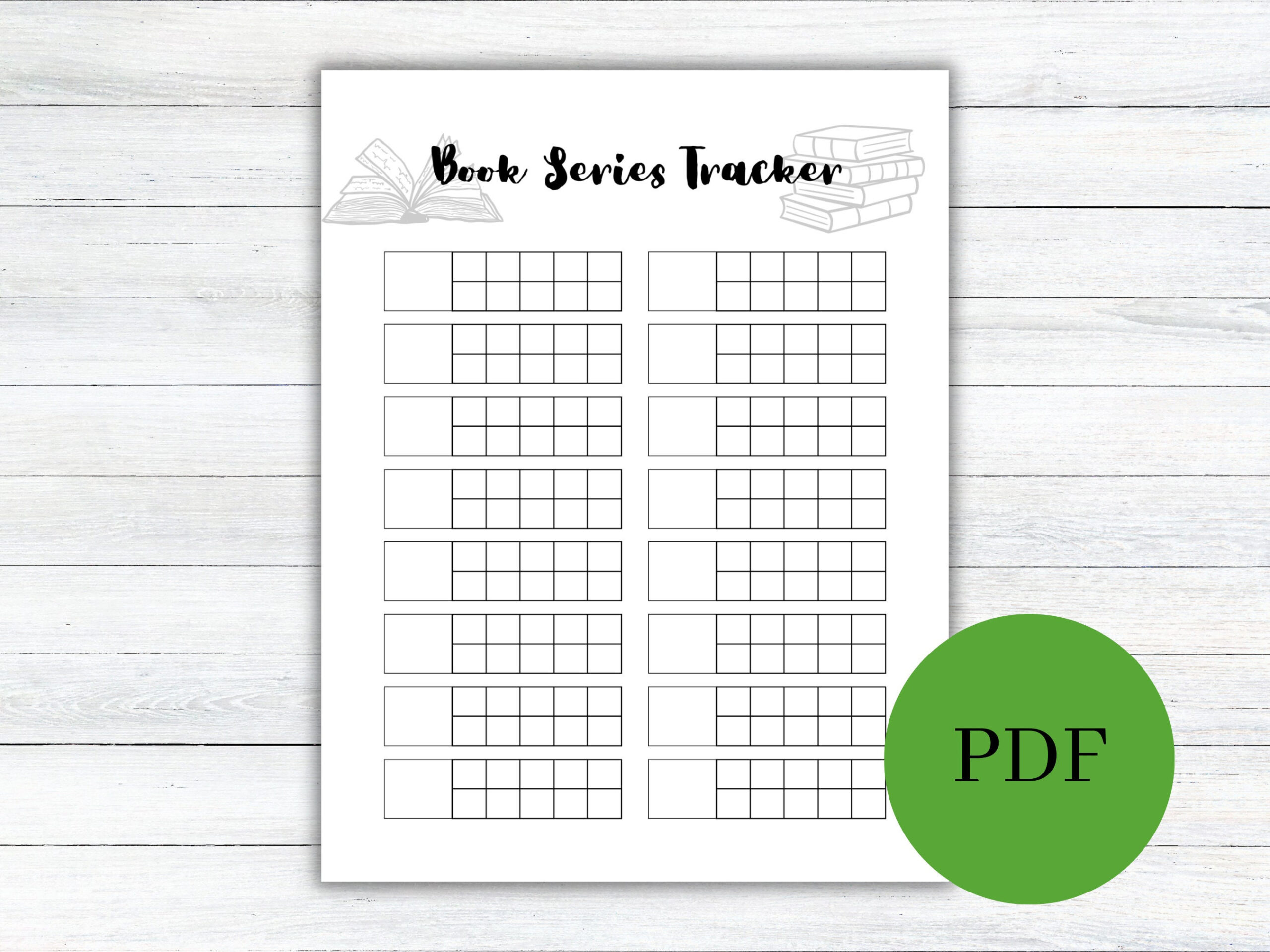 Buchreihe Reading Tracker - Etsy.de with Printable Book Series Tracker