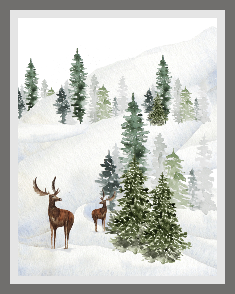 Celebrate The Season With Free Winter Printables - My Home Of All pertaining to Printable Winter Scenes Pictures