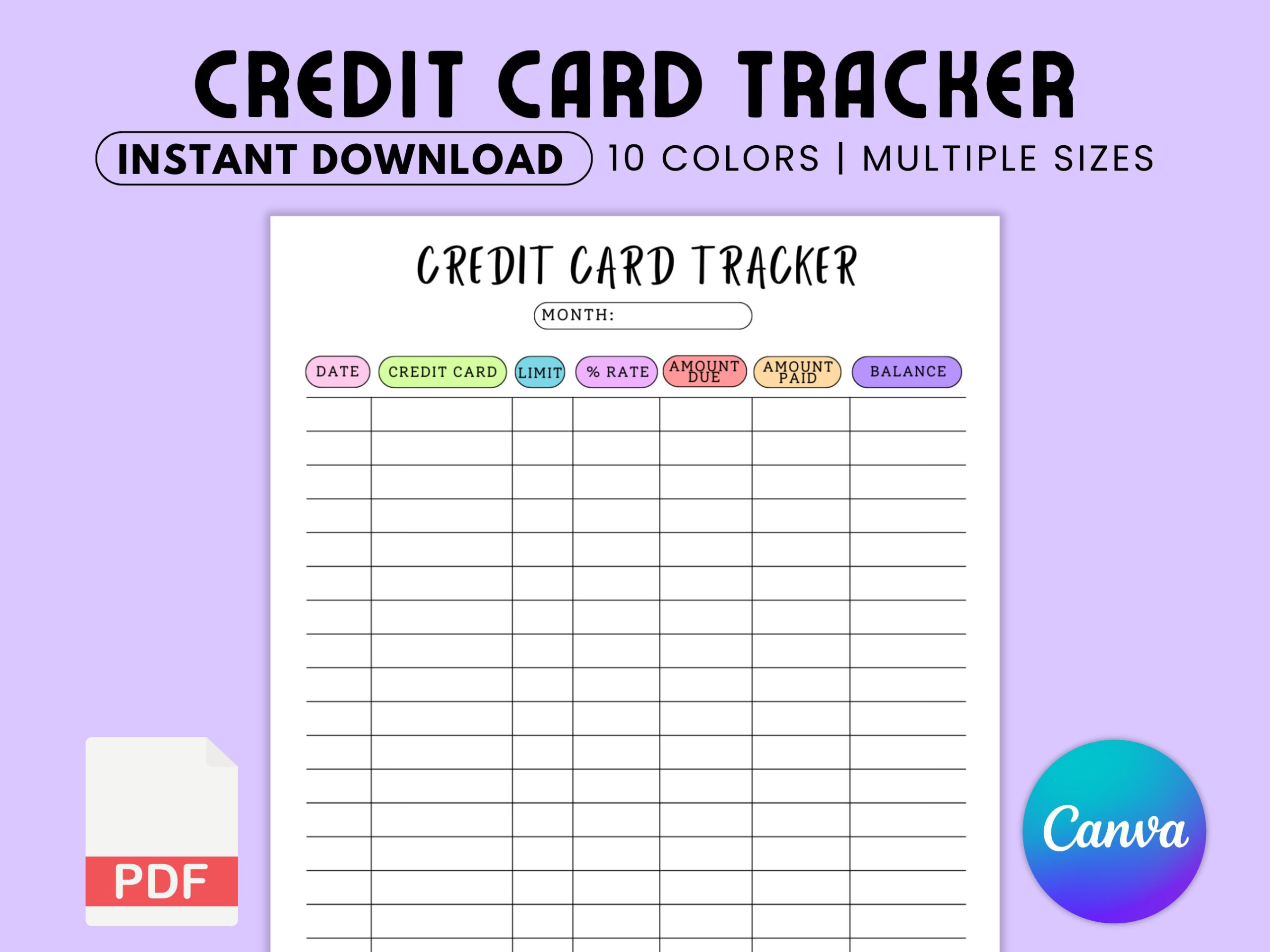 Credit Card Tracker Zum Ausdrucken, Kreditkarte Planer inside Free Printable Credit Card Payment Tracker