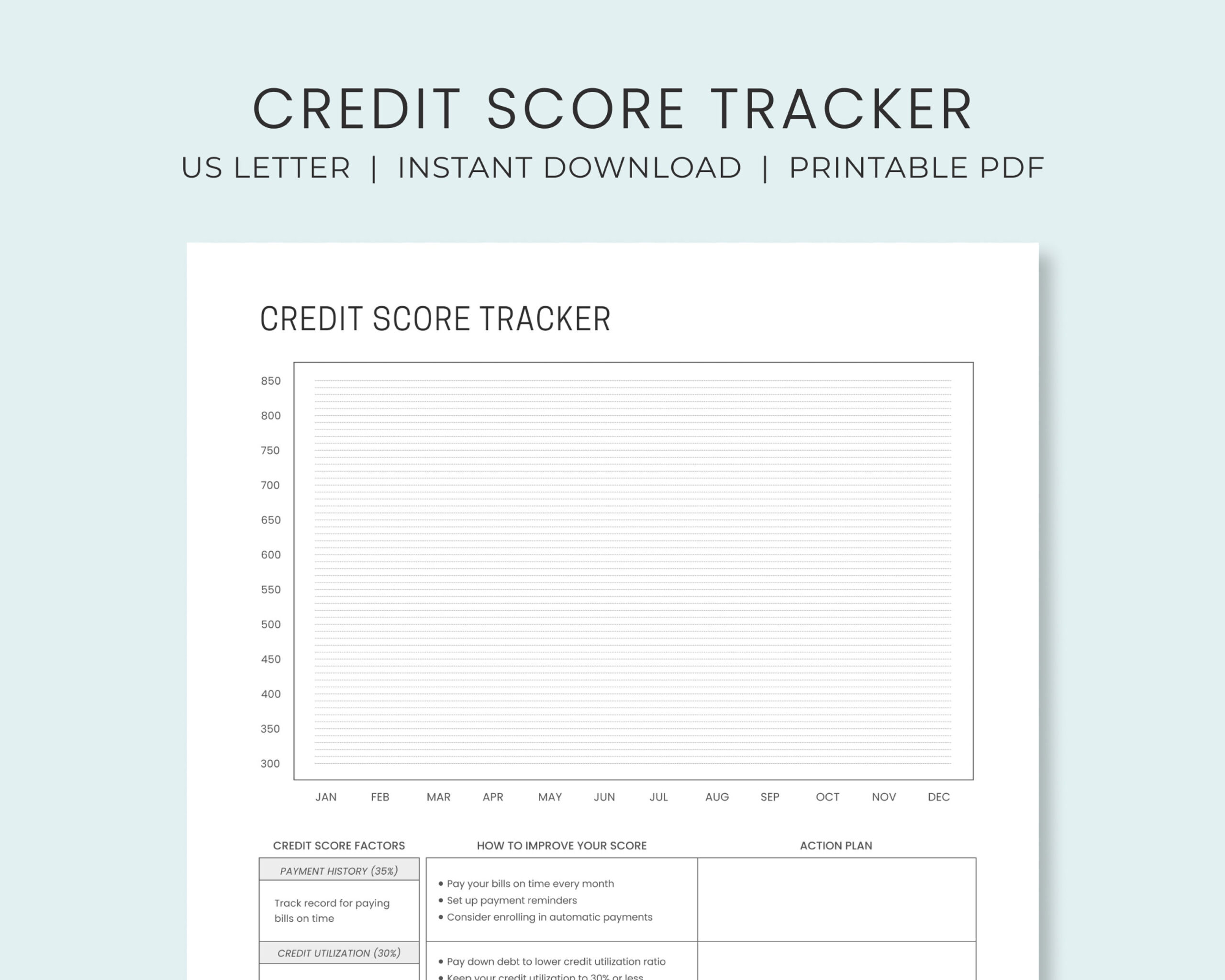 Credit Score Tracker Printable | Credit Point Increase Worksheet throughout Credit Score Tracker Printable Free
