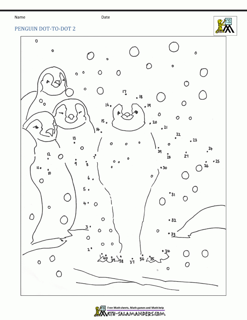 Dot To Dot Printables Up To 50 regarding Winter Connect The Dots Printable