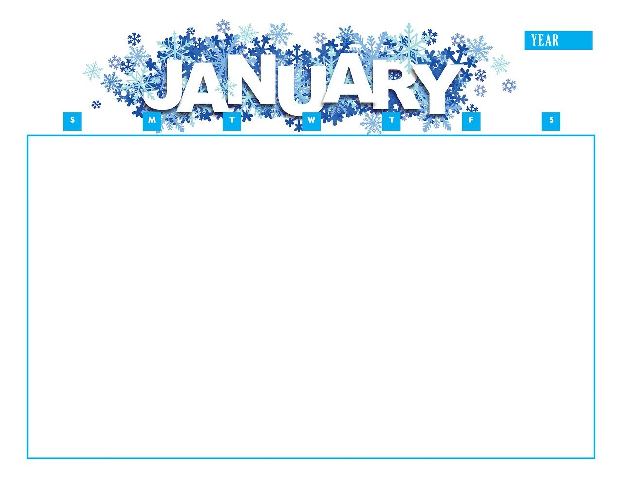 Download Calendar, January, Year. Royalty-Free Stock Illustration pertaining to Free Printable January Clipart