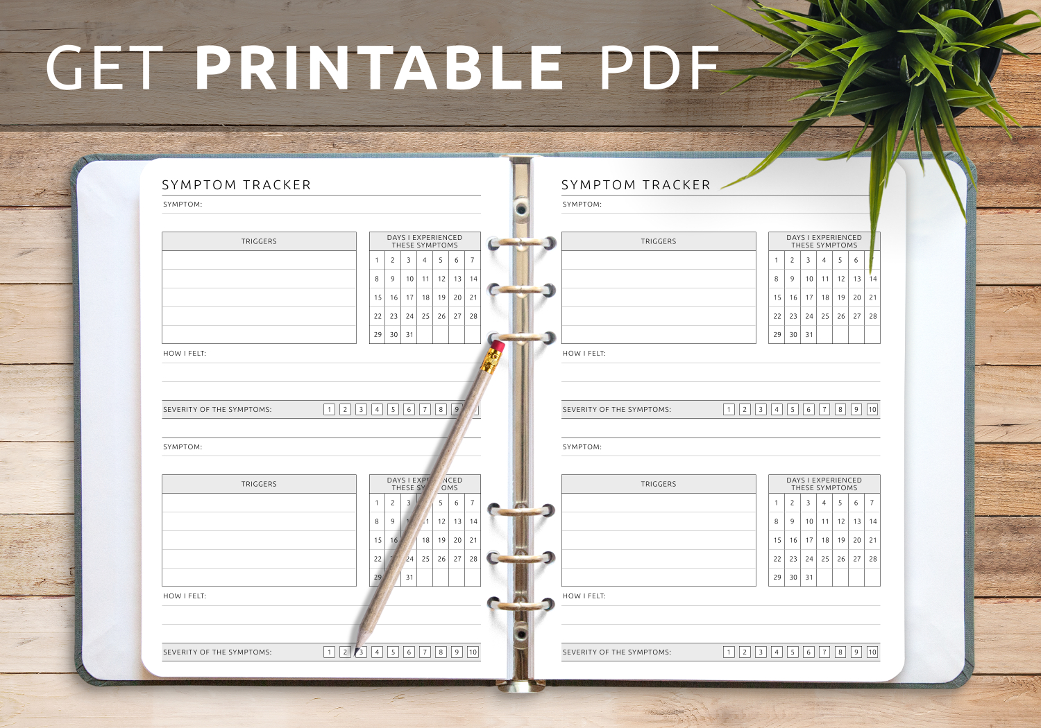 Download Printable Blank Symptom Tracker Template Pdf intended for Free Printable Symptom Tracker