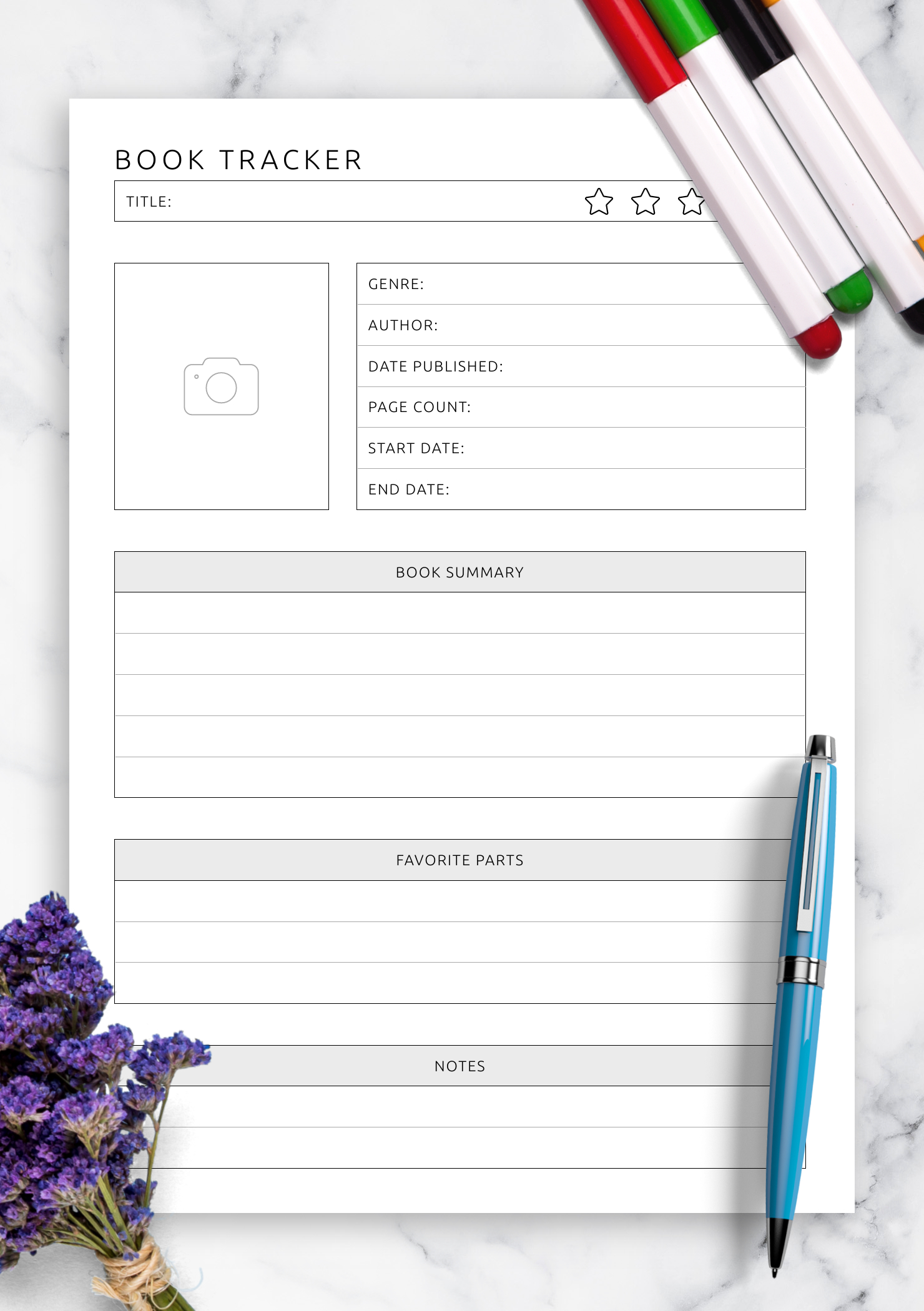 Download Printable Book Tracker Template Pdf within Template Book Tracker Printable Free