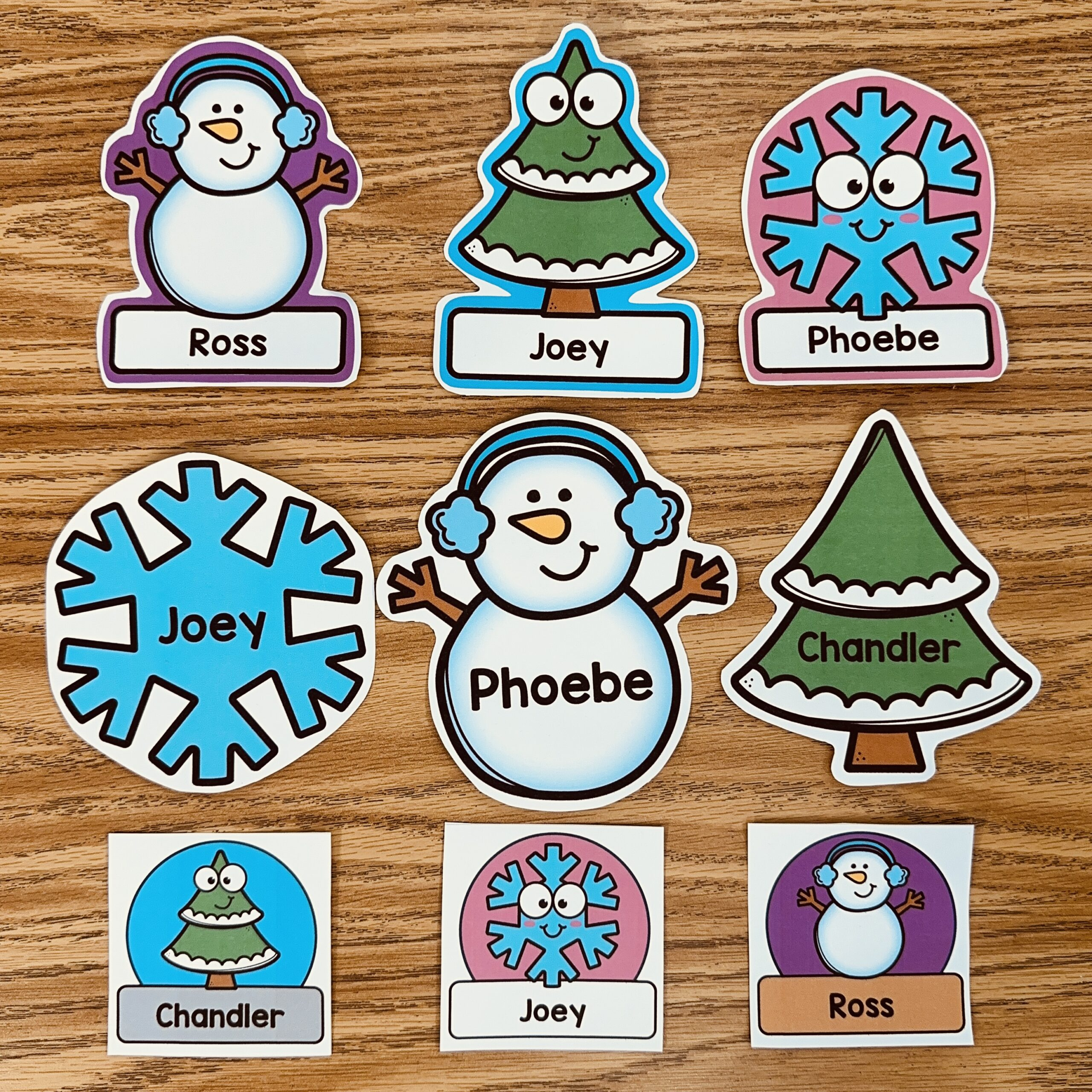 Editable Winter Name Tags And Labels - Simply Kinder + Printable in Winter Name Tags Printable