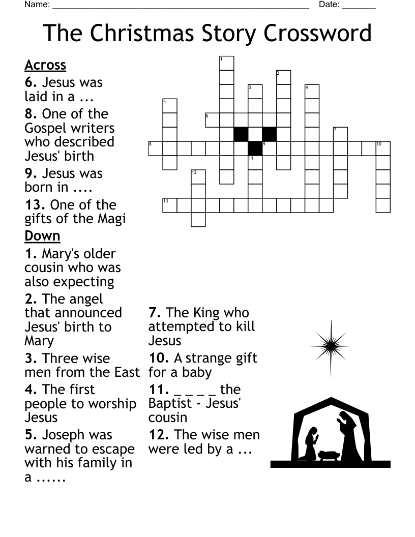 Epiphany Crossword - Wordmint throughout Printable Epiphany Crossword Puzzle