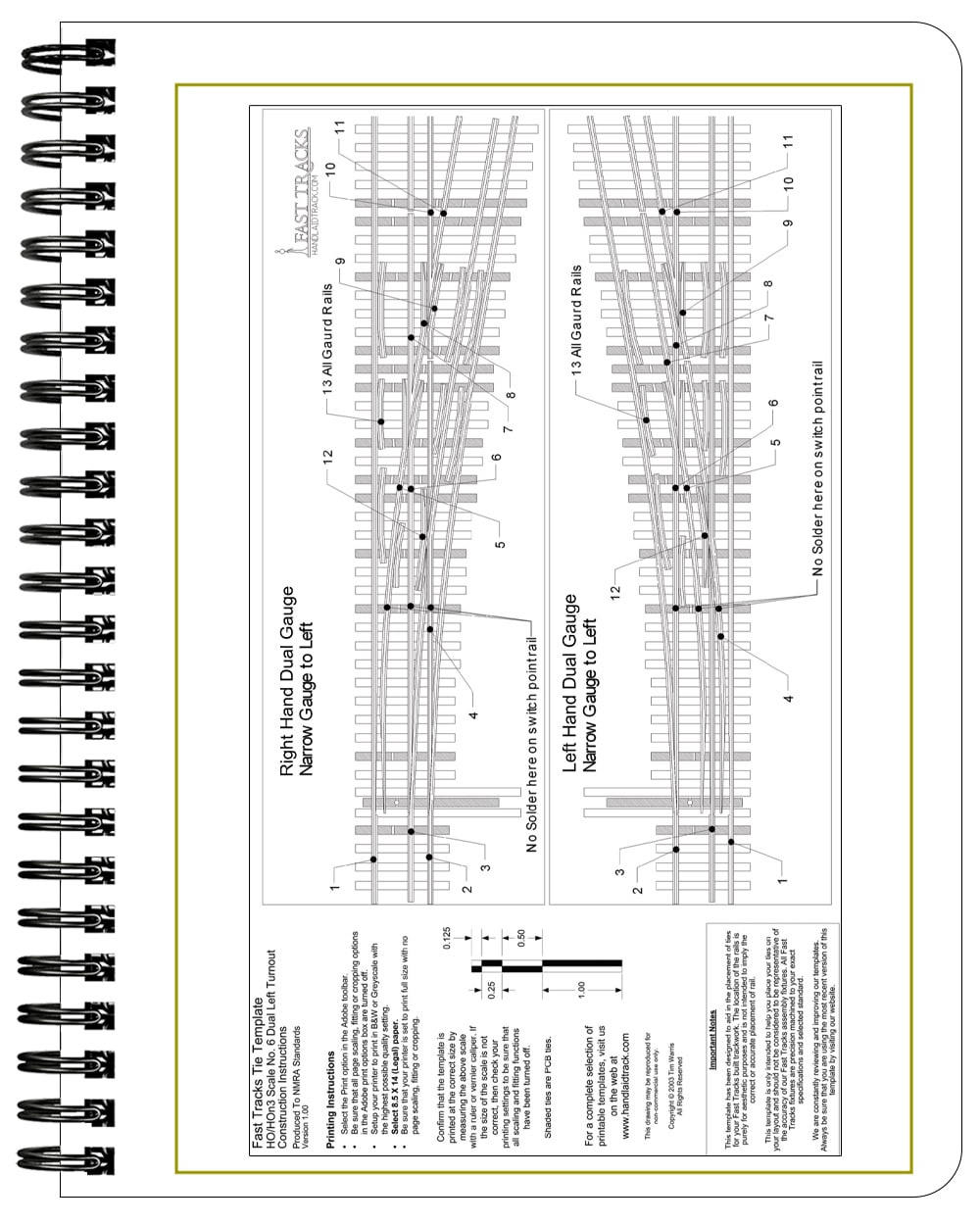 Fast Tracks Document Library throughout Free Printable Ho Scale Track Template