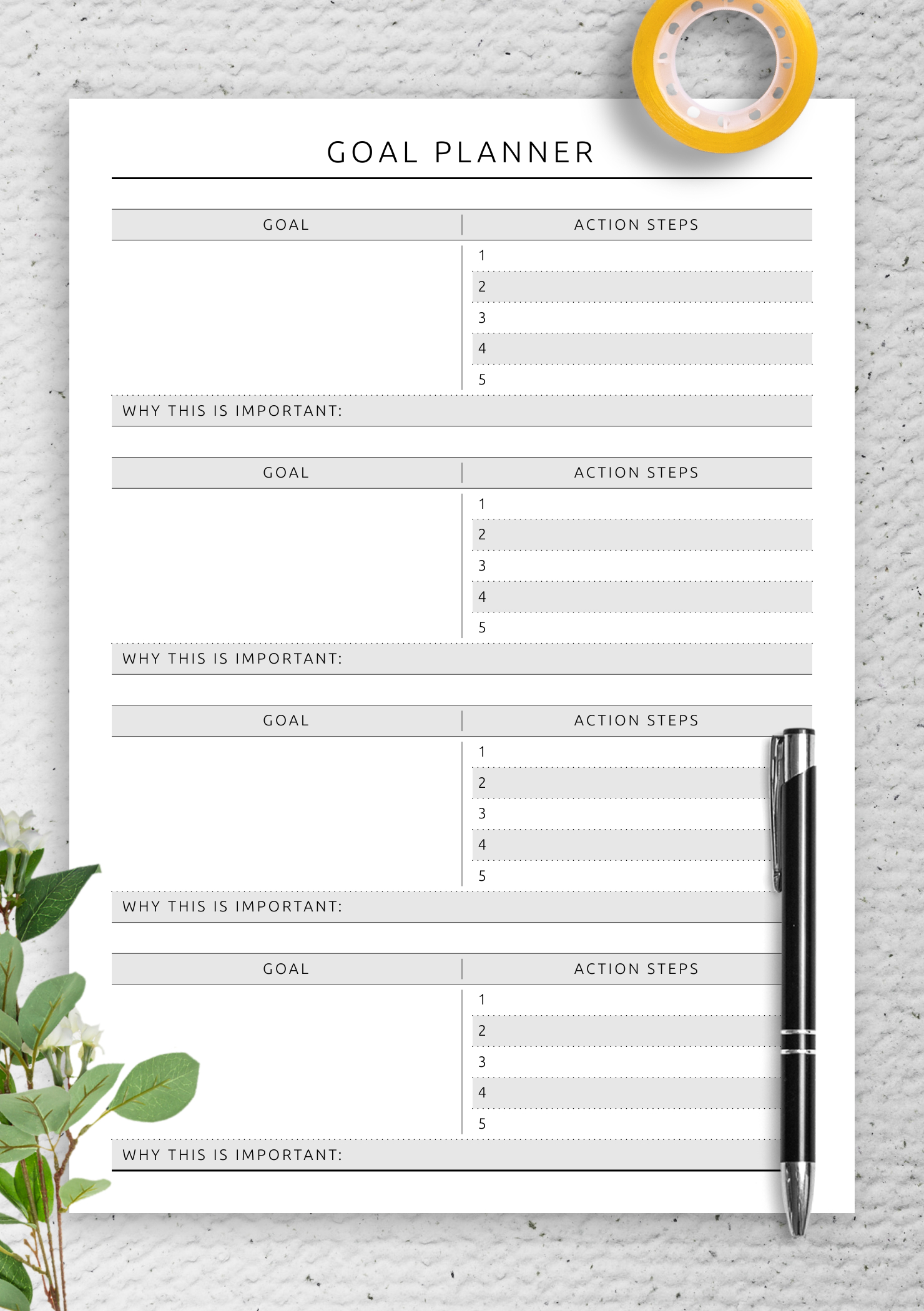 Fitness Goal Planner Pdf – Build A Routine That Fits Your Life pertaining to Printable Fitness Goal Setting Worksheet