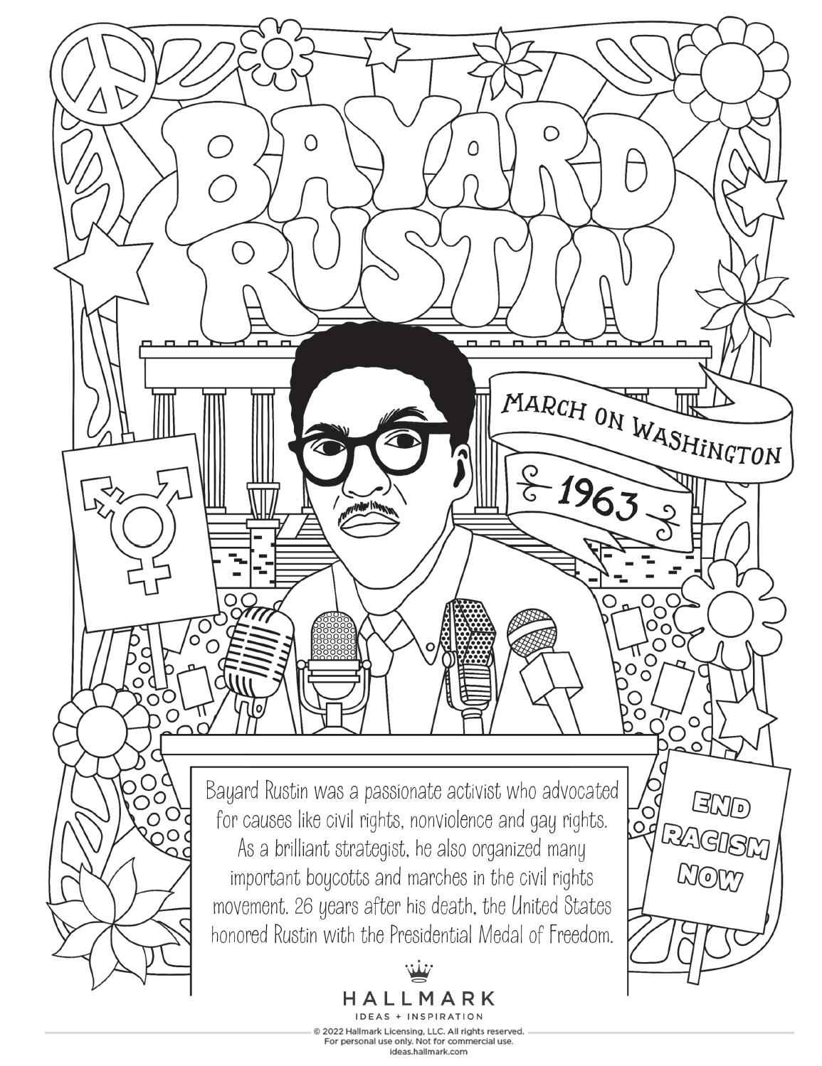 Free Black History Month Coloring Pages To Celebrate With The regarding Civil Rights Coloring Printable