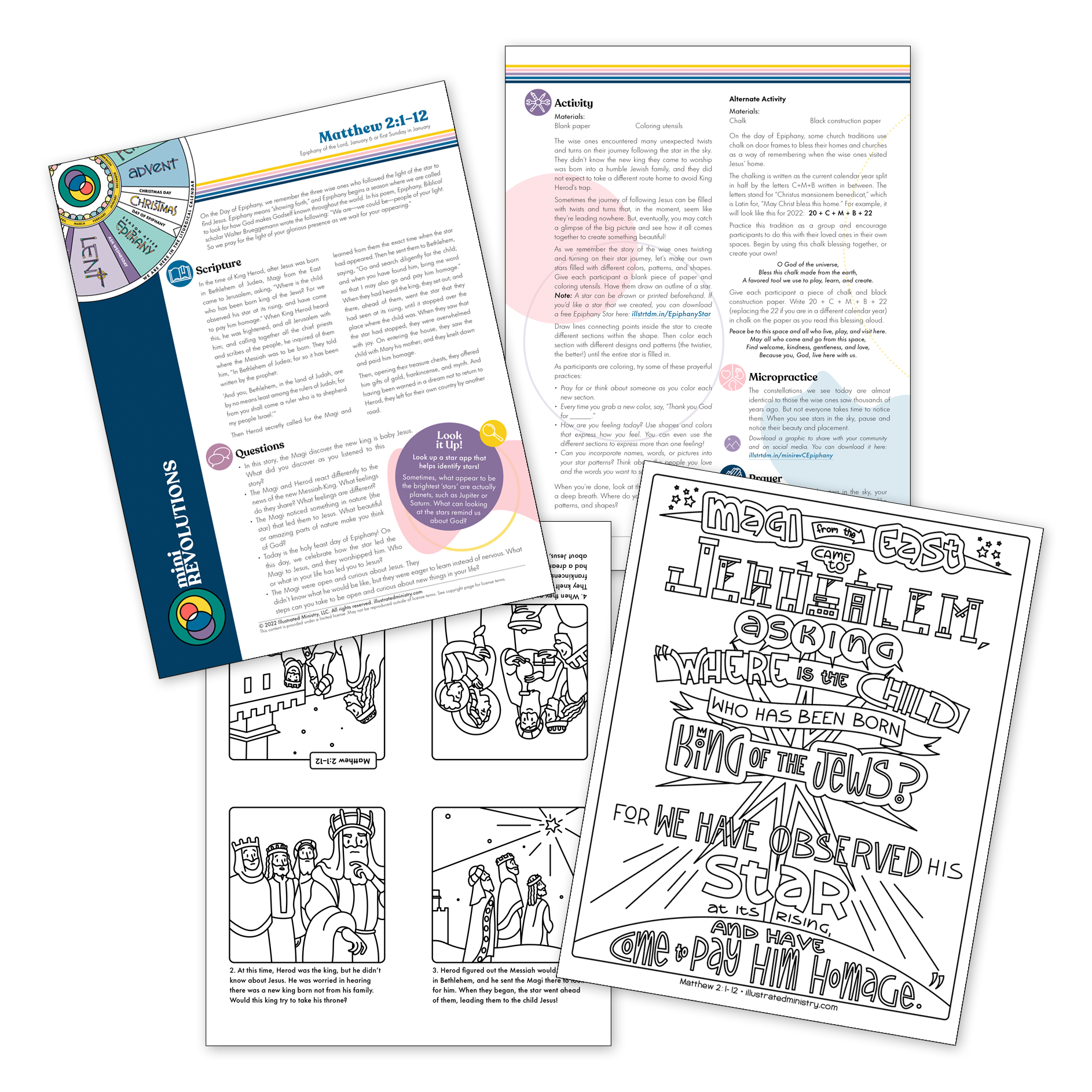 Free Epiphany Lesson From Mini Revolutions Lectionary Curriculum pertaining to Epiphany Story For Children Printable Illustrated