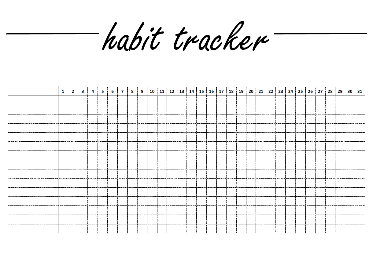 Free Habit Tracker Printable – 365 Days Of Dana pertaining to Free Printable Bullet Journal Habit Tracker