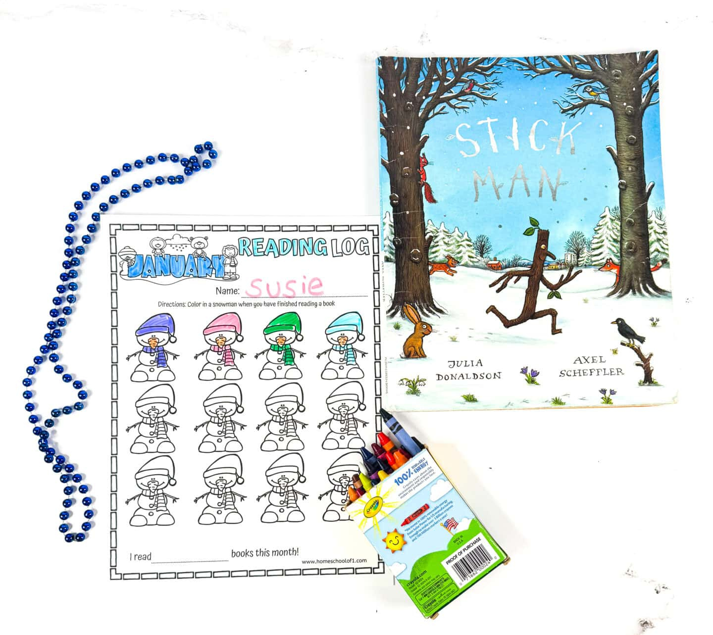 Free January Reading Log Printable intended for January Reading Log Printable