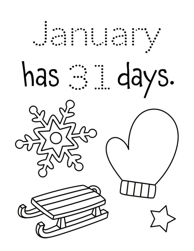 Free January Worksheets For Preschool! ⋆ The Hollydog Blog pertaining to Free Printable January Worksheets
