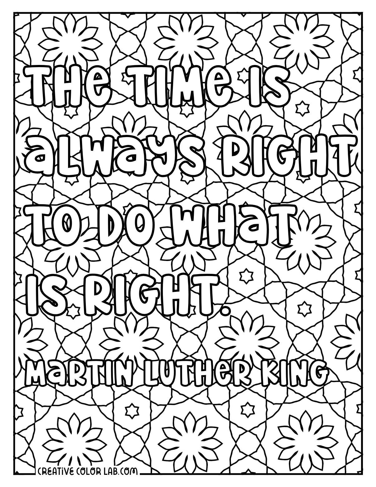 Free Mlk Day Coloring Pages | Martin Luther King Jr Printables inside Civil Rights Coloring Printable