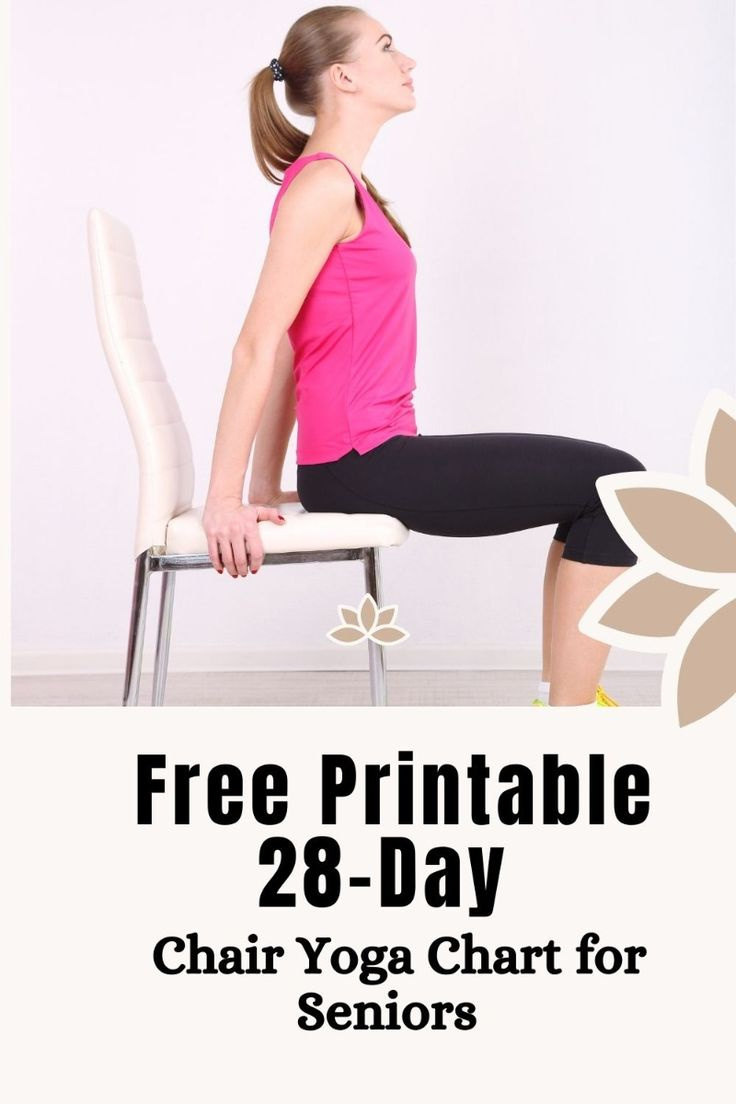 Free Printable 28-Day Chair Yoga Chart For Seniors inside 28 Day Yoga Chair Challenge Free Printable