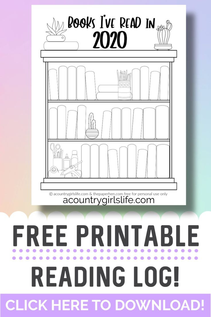 Free Printable Bookshelf Reading Log Tracker And Coloring Page For in Bookshelf Reading Log Free Printable