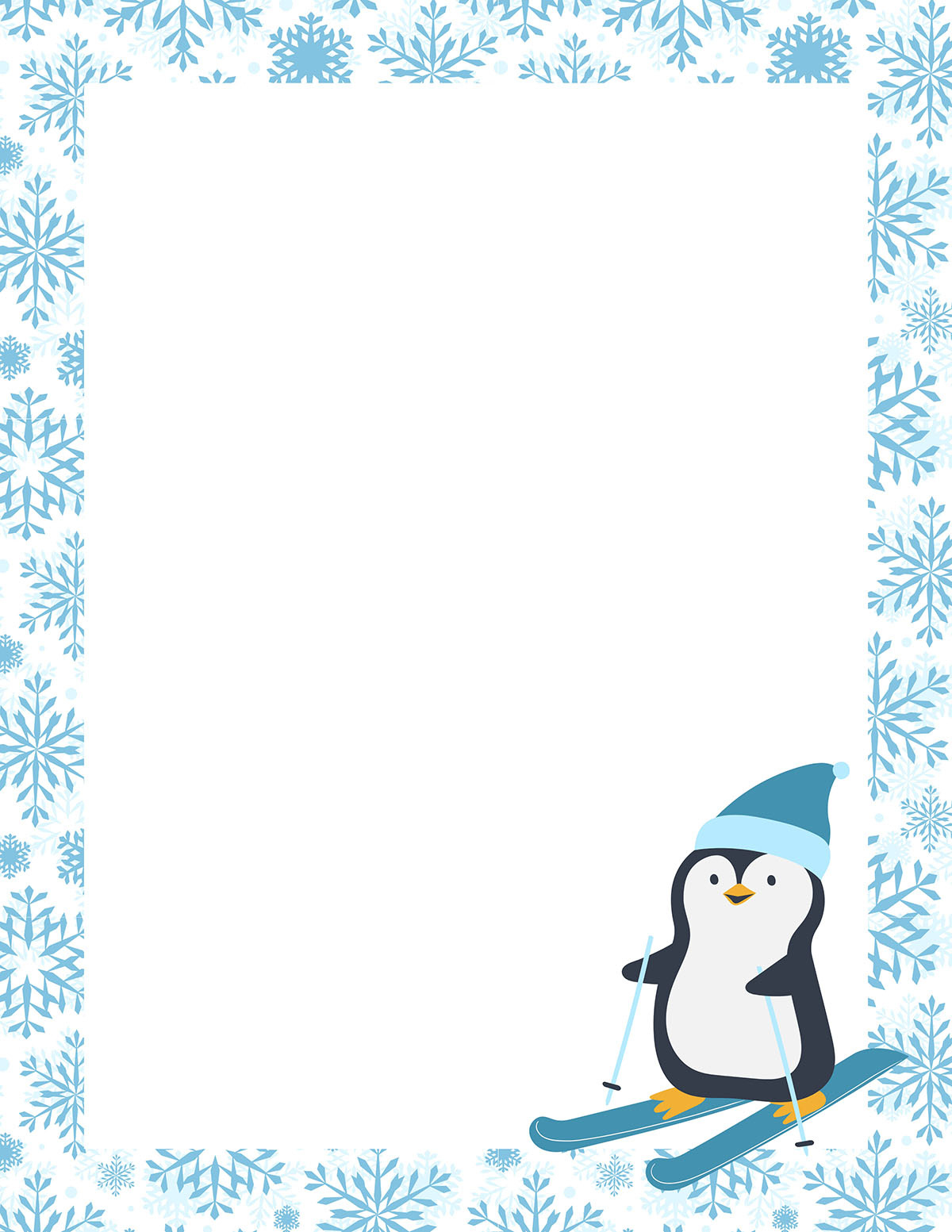 Free Printable Christmas Borders - 40 Border Templates - Mom In with Free Printable Winter Border Paper