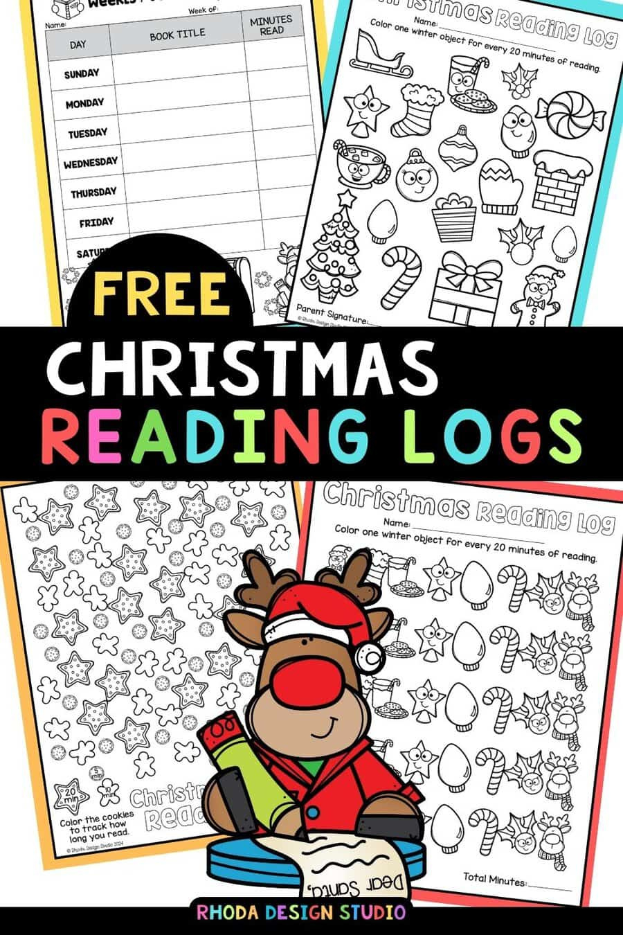 Free Printable Christmas Reading Logs For Homework And Tracking throughout Christmas Reading Log Printable