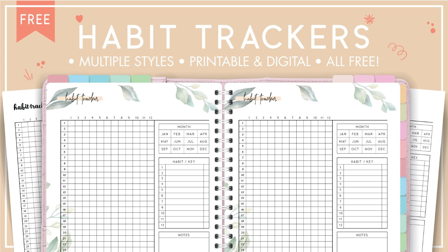 Free Printable Habit Tracker Pdf - World Of Printables in Printable Habit Tracker Free