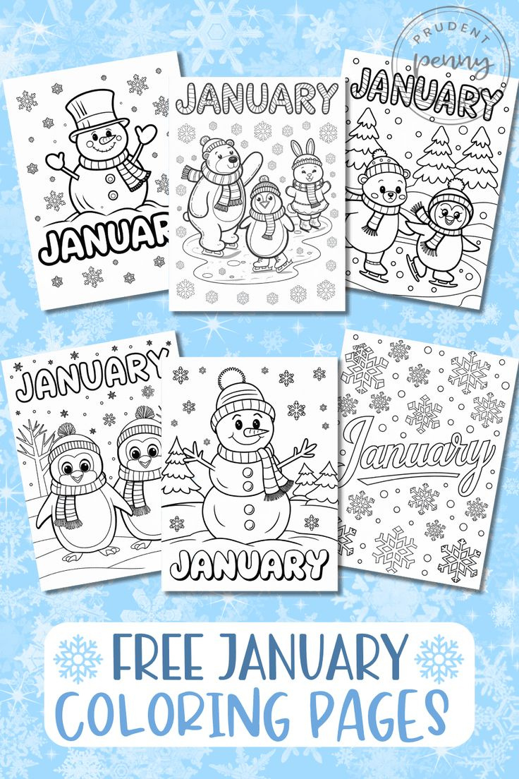 Free Printable January Coloring Pages For Kids pertaining to January Coloring Sheets Printables