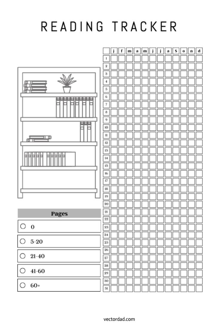 Free Printable Reading Tracker Template pertaining to Free Printable Reading Tracker